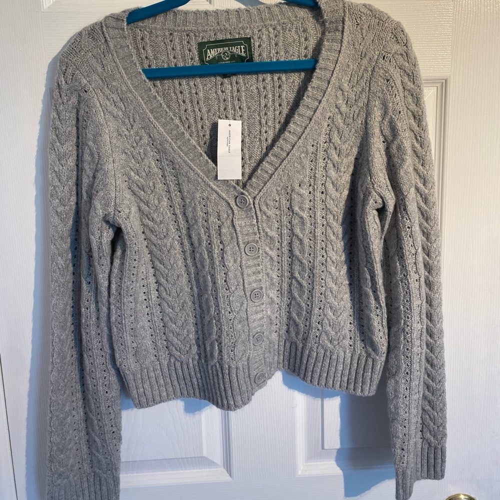 American eagle grey cardigan